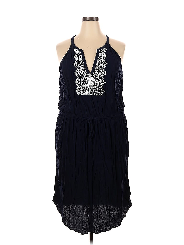 Gap Outlet Solid Navy Blue Casual Dress Size XXL 42 off ThredUp