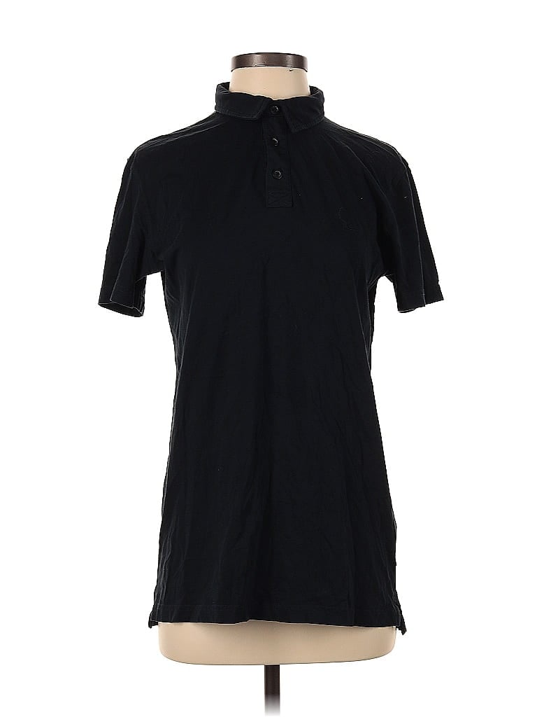 Quiksilver 100% Cotton Black Short Sleeve Polo Size S - photo 1