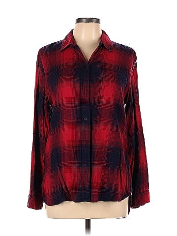 madewell red blouse