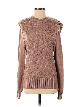 525 America Cable Knit Shoulder Pad Sweater (view 1)