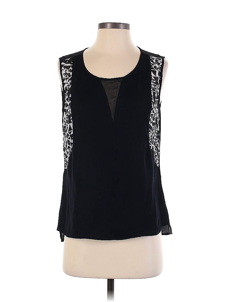 Trouve 100% Polyester Black Sleeveless Blouse Size S - photo 1
