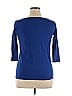 Ann Taylor LOFT Outlet 100% Cotton Blue 3/4 Sleeve Top Size XL - photo 2