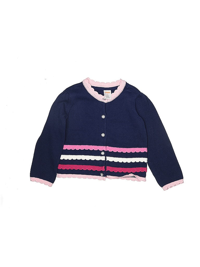 Gymboree 100% Cotton Stripes Navy Blue Cardigan Size 4 - 60% off | thredUP