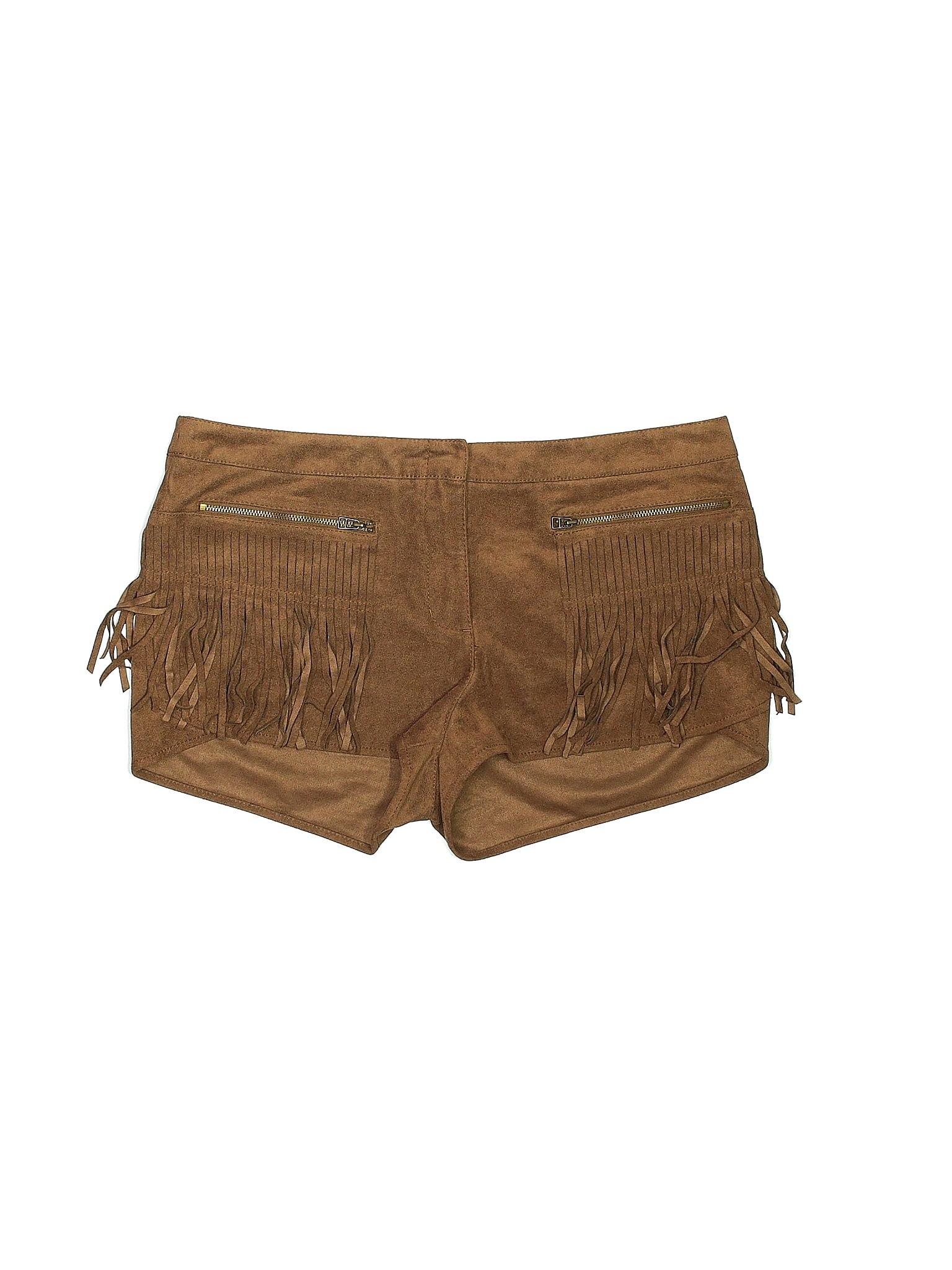 Cushioned faux leather shorts - bayleaf main image 1