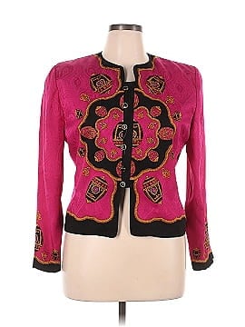 Adrianna Papell Long Sleeve Silk Top (view 1)