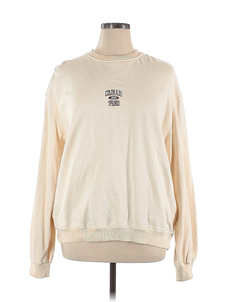 Urban Outfitters Ivory Sweatshirt Size XL 60 off ThredUp