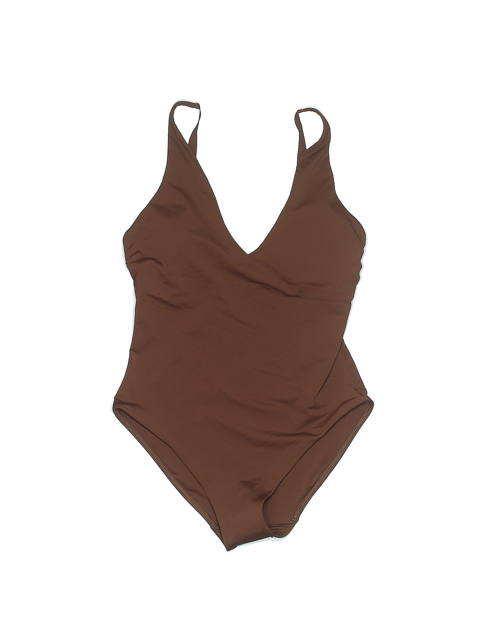 Everlane Solid Brown One Piece Swimsuit Size S - 50% off | ThredUp