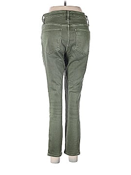Madewell 9" Mid-Rise Skinny Crop Jeans: Garment-Dyed Button-Front Edition (view 2)