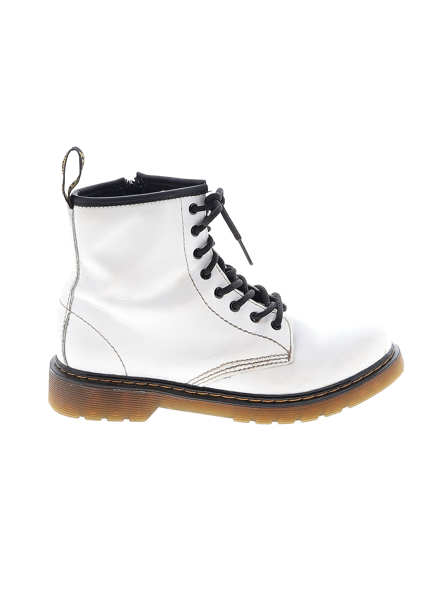 White patent dr hot sale martens boots