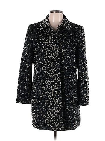 Ann taylor shop loft leopard coat