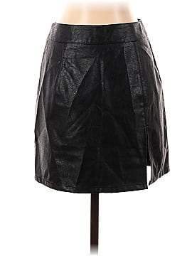 Lioness Faux Leather Skirt (view 1)