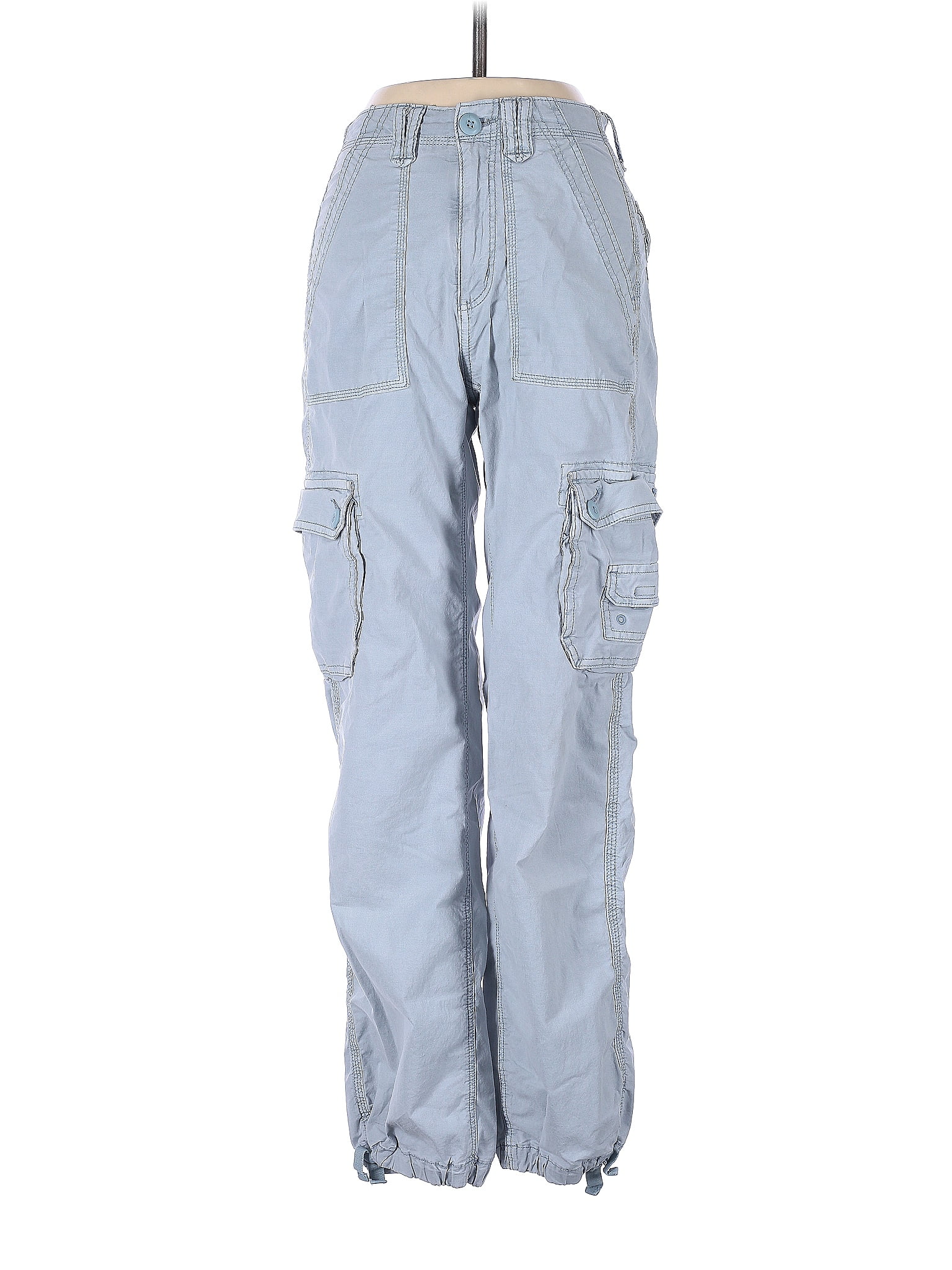 American Eagle Outfitters Solid Blue Cargo Pants Size 00 45 off