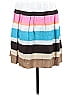 Talbots 100% Cotton Stripes Color Block Ombre Brown Casual Skirt Size 10 - photo 1