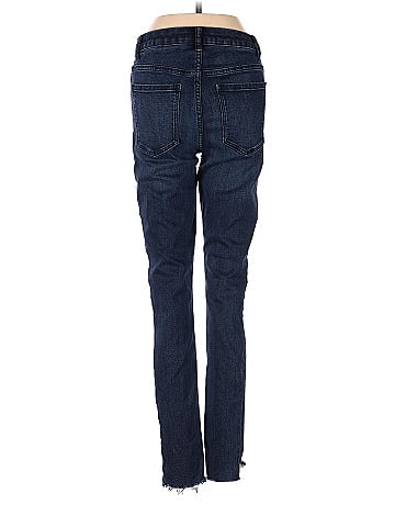 Simply Vera Vera Wang Solid Blue Jeans Size 2 - 54% off