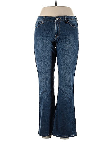 Lucky Brand Solid Blue Jeans Size 12 - 68% off
