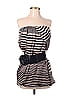 Wish 100% Polyester Stripes Black Casual Dress Size S - photo 1