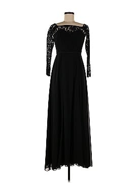 Love by Theia Black Lace Bodice Gown (view 1)