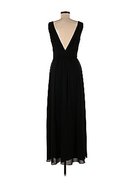 Love by Theia Black Lace Scoop Neck Gown (view 2)