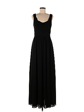 Love by Theia Black Lace Scoop Neck Gown (view 1)