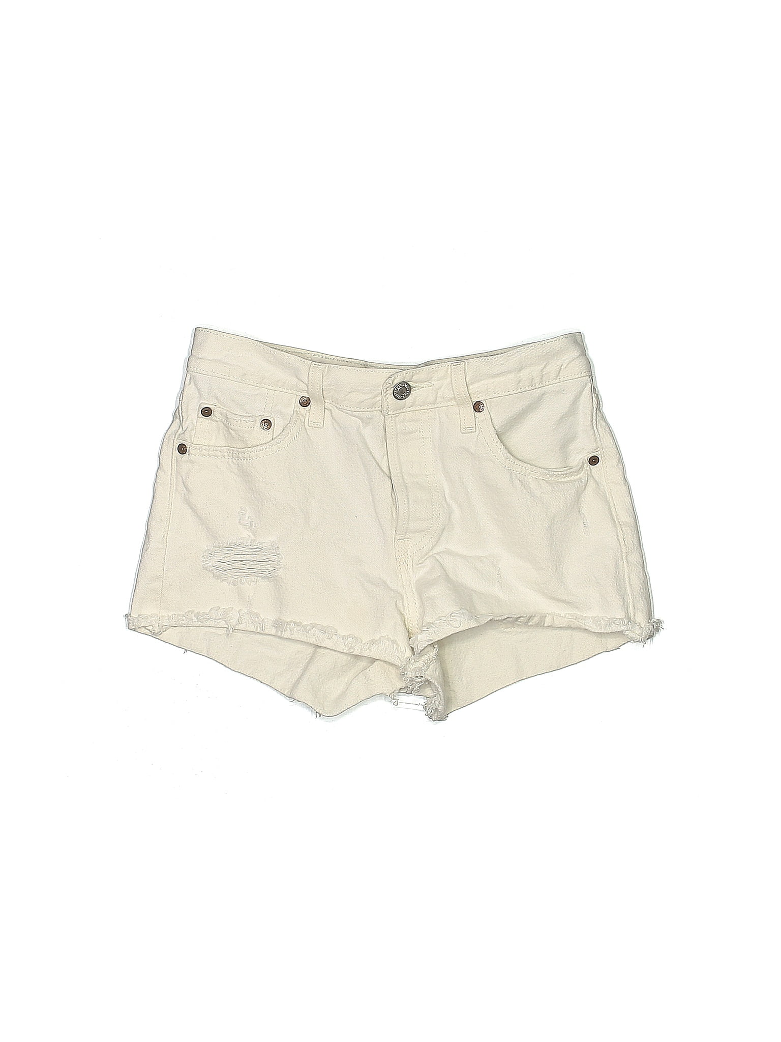 Denim Shorts - Ivory Denim