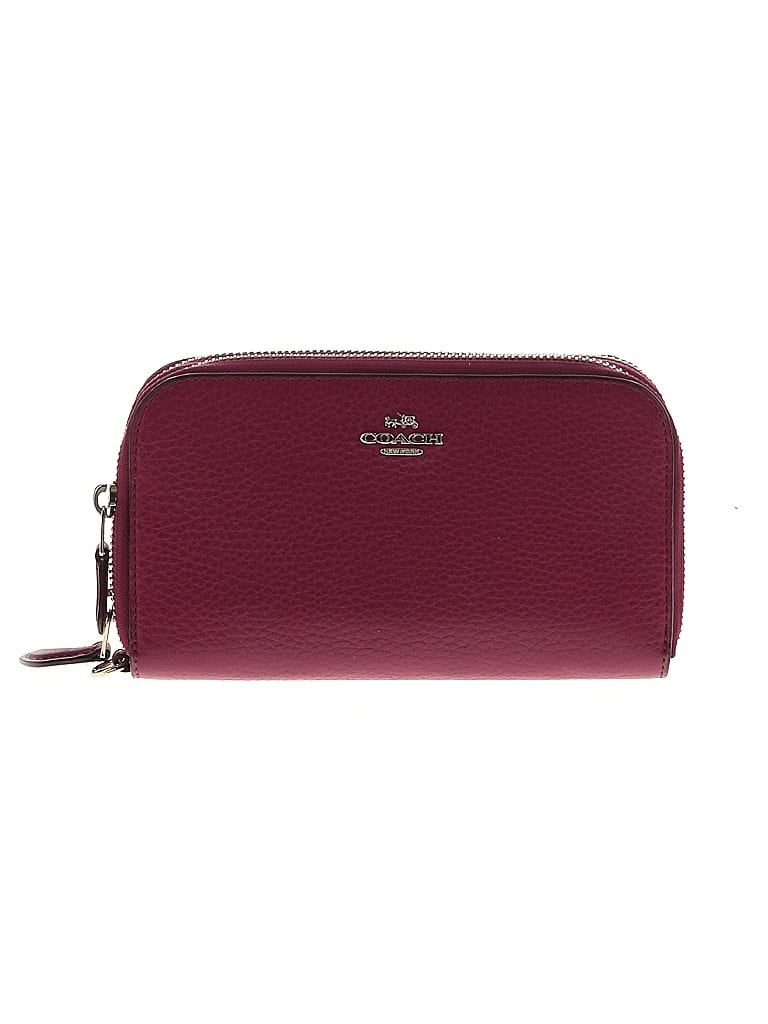 Maroon best sale coach wristlet