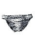 Lucky Brand Marled Snake Print Acid Wash Print Brocade Silver Swimsuit Bottoms Size M - photo 1