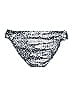 Lucky Brand Marled Snake Print Acid Wash Print Brocade Silver Swimsuit Bottoms Size M - photo 2