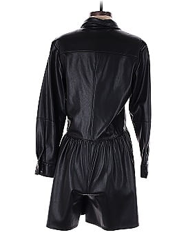 Rebecca Taylor Faux Leather Romper (view 2)