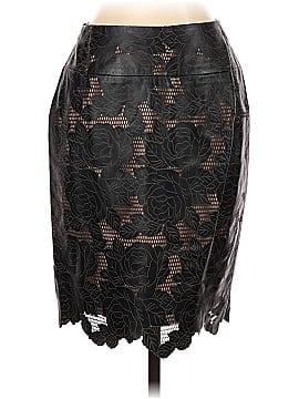 Kay Unger Faux Leather Skirt (view 2)