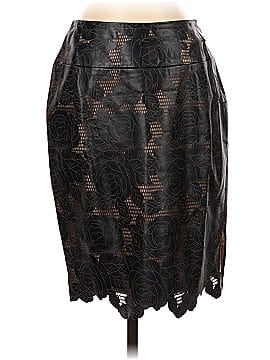 Kay Unger Faux Leather Skirt (view 1)