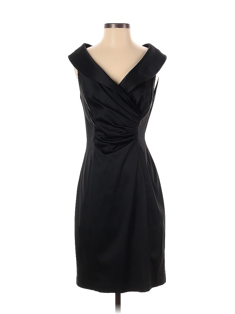 Kay Unger Solid Black Cocktail Dress Size 4 80 Off Thredup