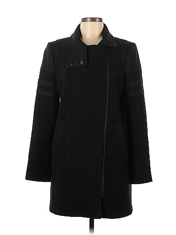 Comptoir des Cotonniers Black Coat Size M - 79% off | ThredUp