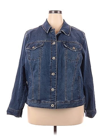 Womens denim hotsell jacket size 20