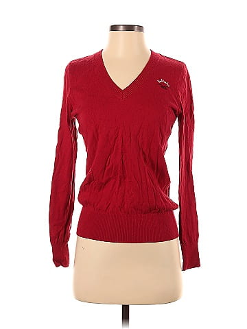 Hollister Color Block Solid Red Pullover Sweater Size S 60 off