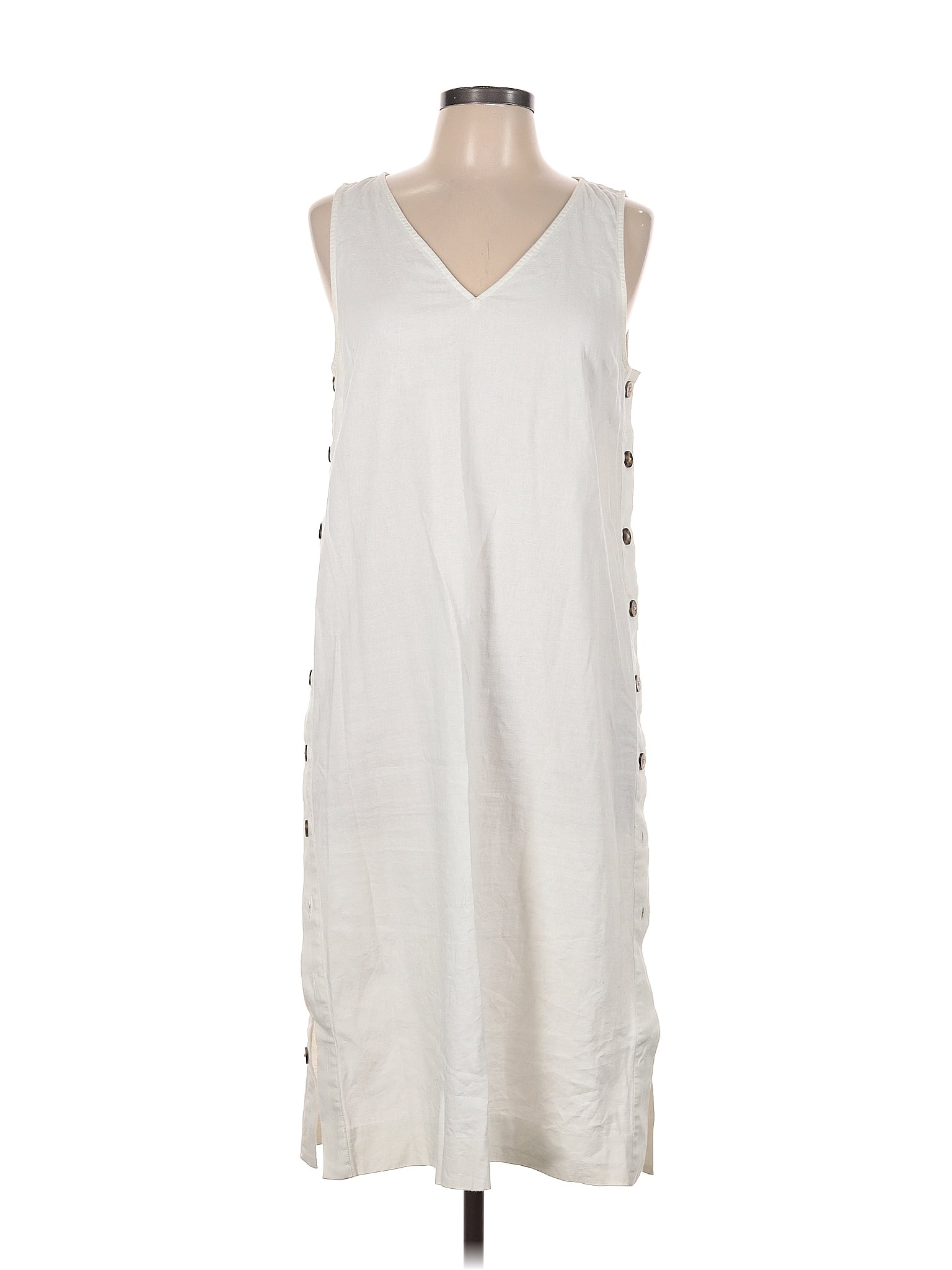 Madewell Solid White Casual Dress Size M 62 Off Thredup