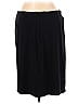 Nine West Solid Black Casual Skirt Size L - photo 2