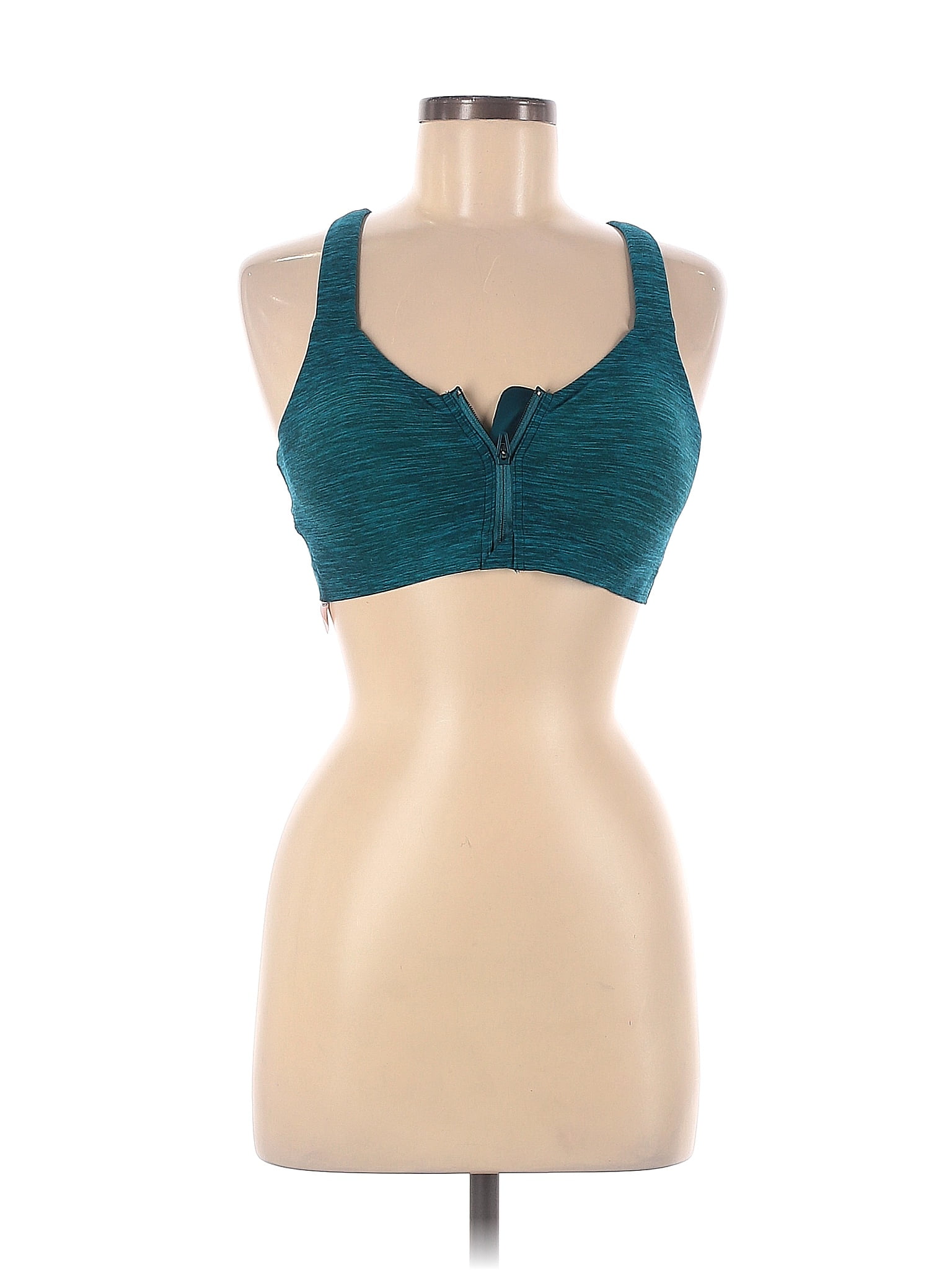Vintage Teal Snakeskin Mesh Bra - 36B