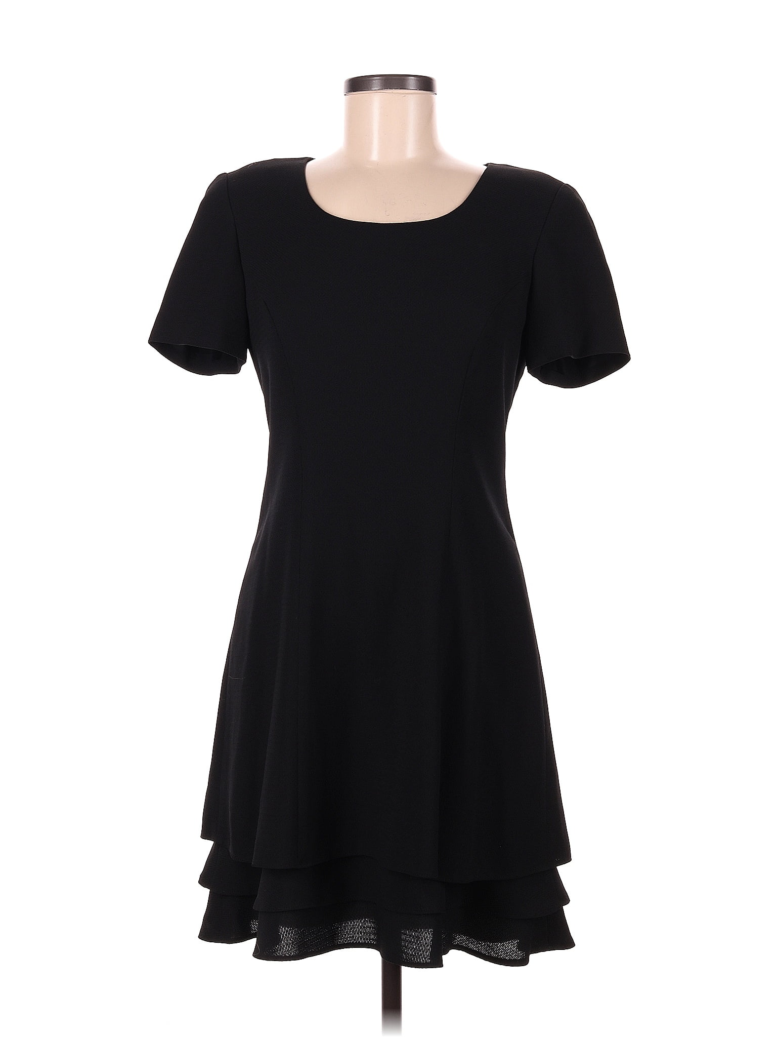 Liz Claiborne Solid Black Casual Dress Size 6 (Petite) - 64% off | thredUP