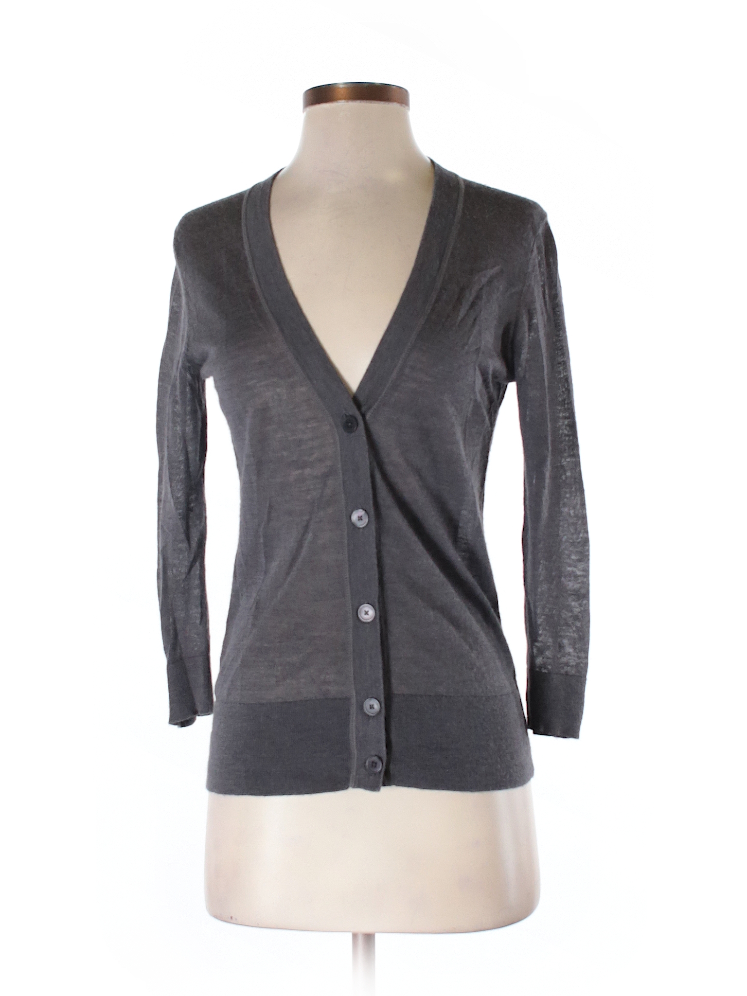 Ann Taylor LOFT Solid Gray Cardigan Size XS - 70% off | thredUP