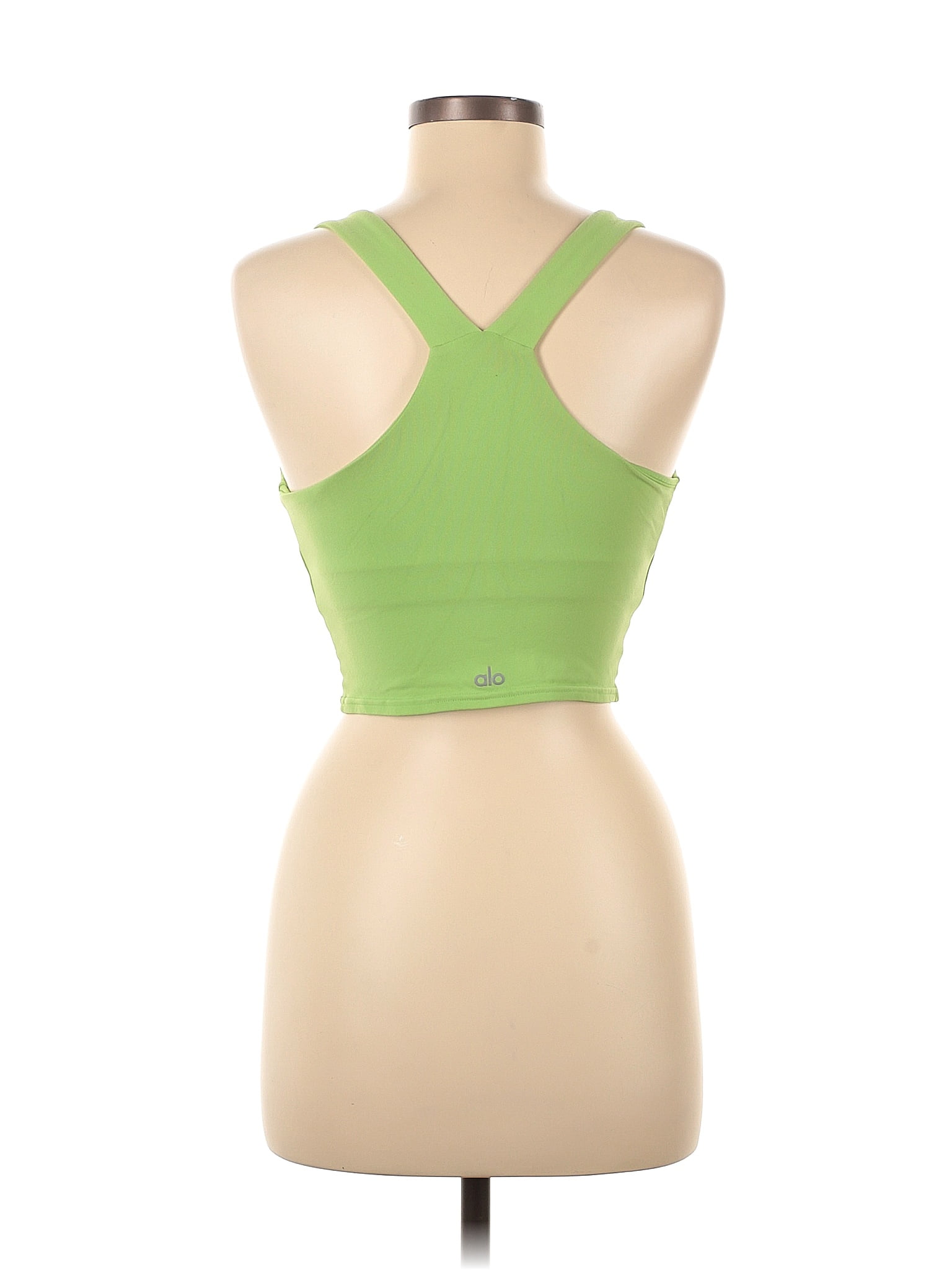 Alo Solid Green Active Tank Size M 56 off thredUP