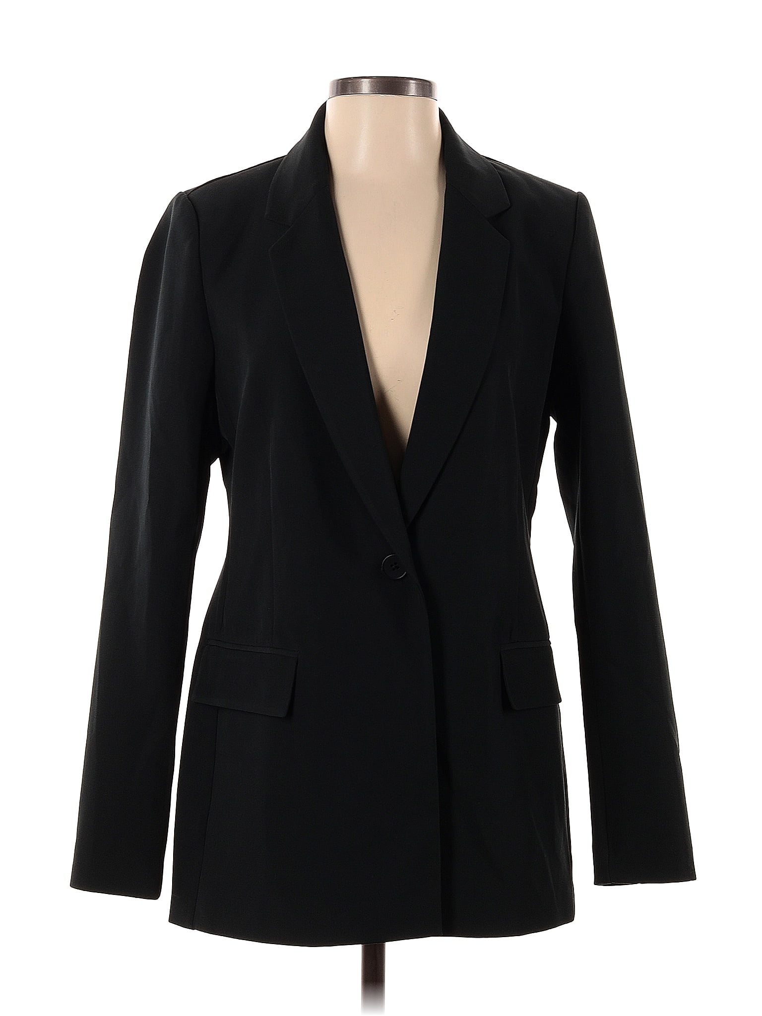 The Drop Solid Black Blazer Size S 68 Off Thredup