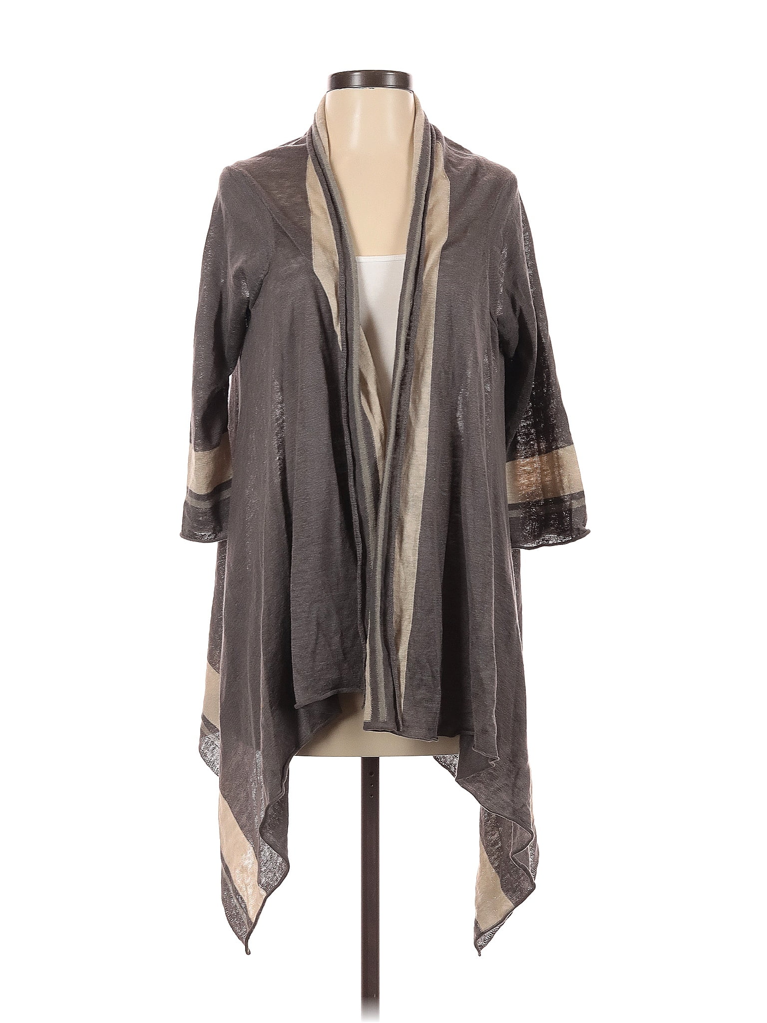 Robe lin Tiphaine, coloris parme, grande taille Lagenlook pour