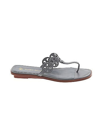 Tory burch gray online sandals