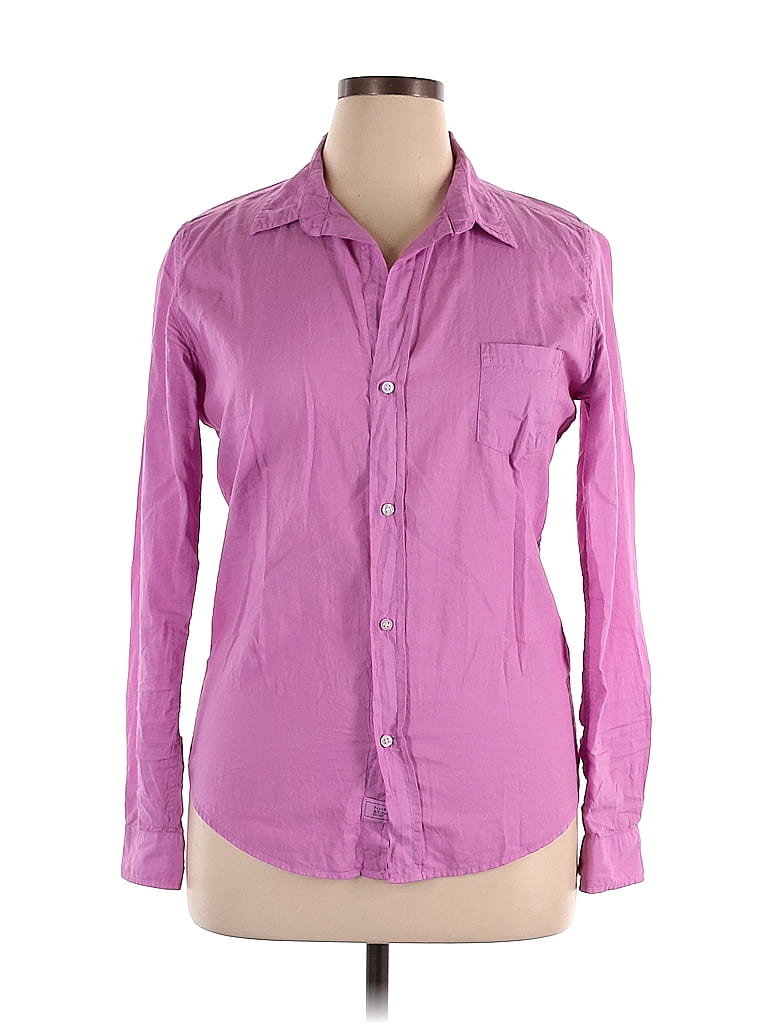 Frank And Eileen 100 Cotton Purple Long Sleeve Button Down Shirt Size Xl