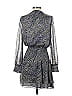White House Black Market Marled Paisley Gray Casual Dress Size XXS - photo 2