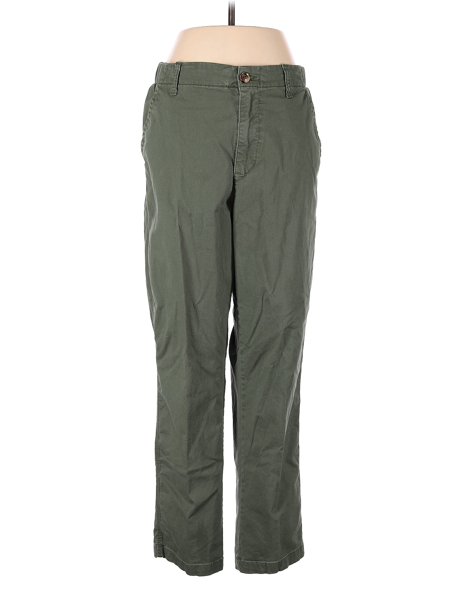 Old Navy Solid Green Casual Pants Size M 50 off thredUP