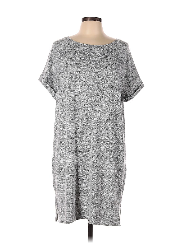 Chico's Marled Gray Casual Dress Size Lg (2) - 77% off | thredUP