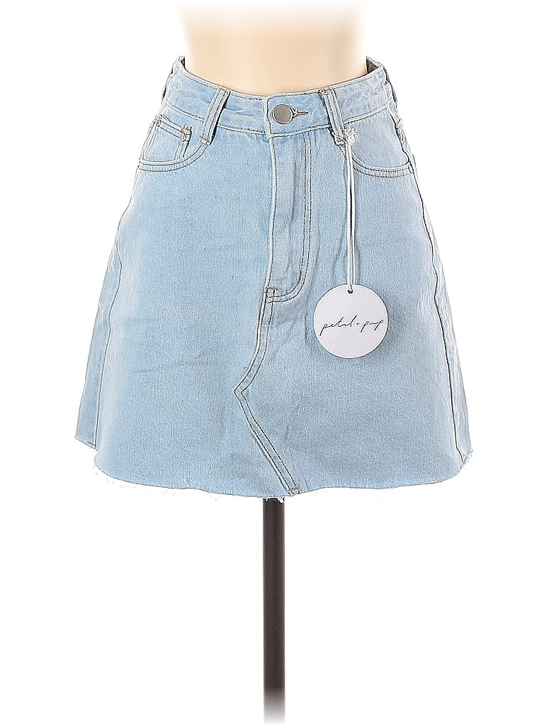 Petal and Pup 100% Cotton Solid Blue Denim Skirt Size 4 - 68% off | ThredUp