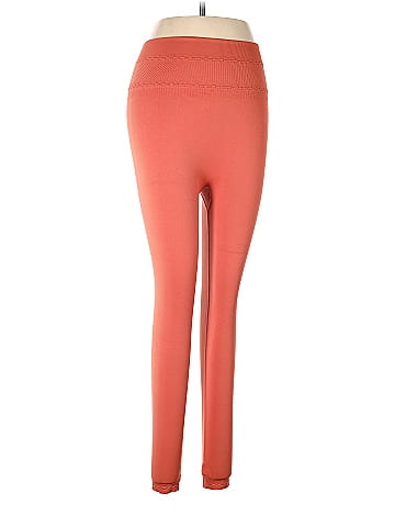 Gymshark Solid Pink Orange Leggings Size M - 55% off