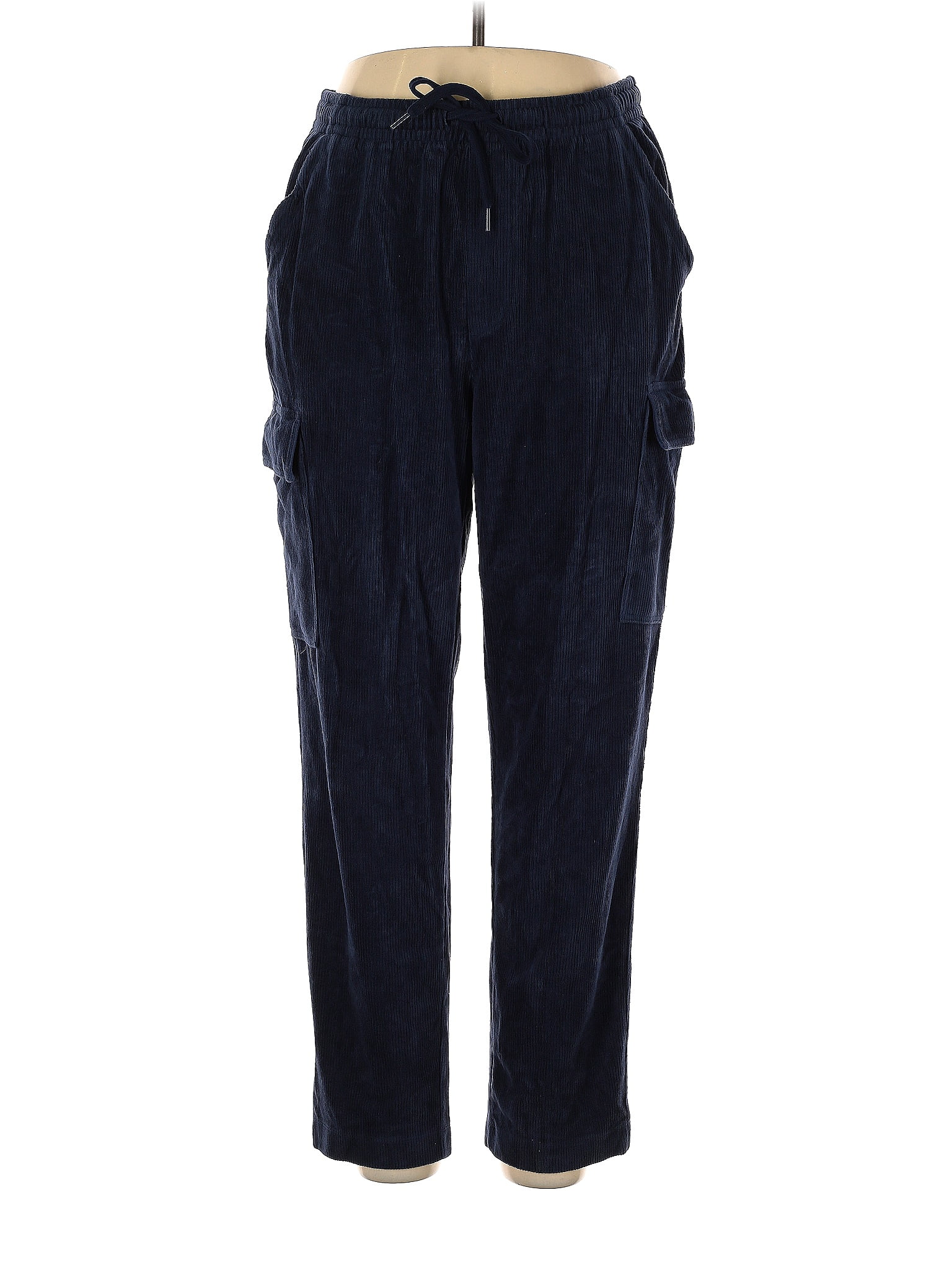 Lands' End Solid Navy Blue Cargo Pants Size 14 16 69 off ThredUp